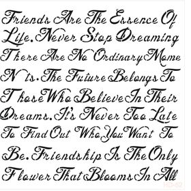 Cadence Home Decor HD-52 Stencil 45x45 cm Boyama Şablonu