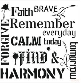 Cadence Home Decor HD-53 Stencil 45x45 cm Boyama Şablonu