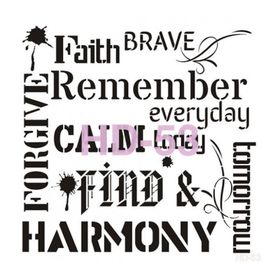 Cadence Home Decor HD-53 Stencil 45x45 cm Boyama Şablonu