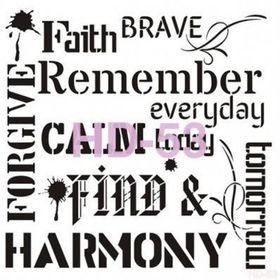 Cadence Home Decor HD-53 Stencil 45x45 cm Boyama Şablonu