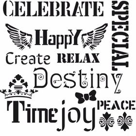 Cadence Home Decor HD-54 Stencil 45x45 cm Boyama Şablonu