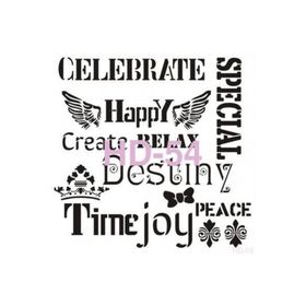 Cadence Home Decor HD-54 Stencil 45x45 cm Boyama Şablonu