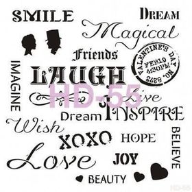 Cadence Home Decor HD-55 Stencil 45x45 cm Boyama Şablonu
