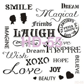 Cadence Home Decor HD-55 Stencil 45x45 cm Boyama Şablonu