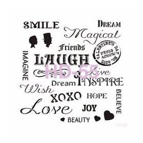 Cadence Home Decor HD-55 Stencil 45x45 cm Boyama Şablonu