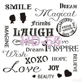 Cadence Home Decor HD-55 Stencil 45x45 cm Boyama Şablonu