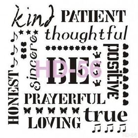 Cadence Home Decor HD-56 Stencil 45x45 cm Boyama Şablonu
