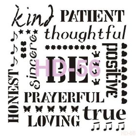 Cadence Home Decor HD-56 Stencil 45x45 cm Boyama Şablonu
