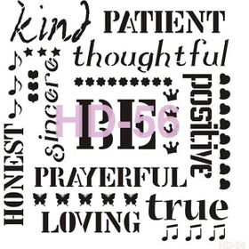 Cadence Home Decor HD-56 Stencil 45x45 cm Boyama Şablonu