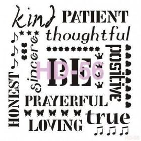 Cadence Home Decor HD-56 Stencil 45x45 cm Boyama Şablonu