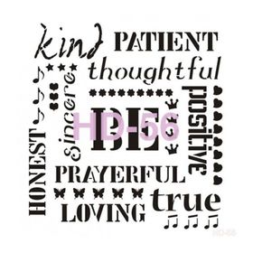 Cadence Home Decor HD-56 Stencil 45x45 cm Boyama Şablonu