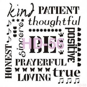 Cadence Home Decor HD-56 Stencil 45x45 cm Boyama Şablonu