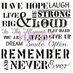 Cadence Home Decor HD-57 Stencil 45x45 cm Boyama Şablonu