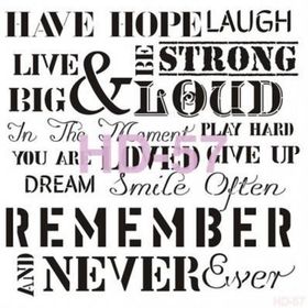 Cadence Home Decor HD-57 Stencil 45x45 cm Boyama Şablonu