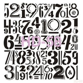Cadence Home Decor HD-58 Stencil 45x45 cm Boyama Şablonu