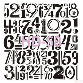 Cadence Home Decor HD-58 Stencil 45x45 cm Boyama Şablonu