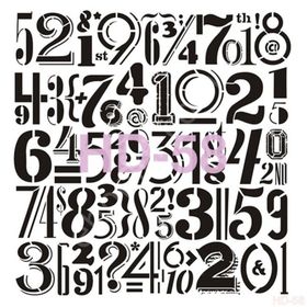 Cadence Home Decor HD-58 Stencil 45x45 cm Boyama Şablonu