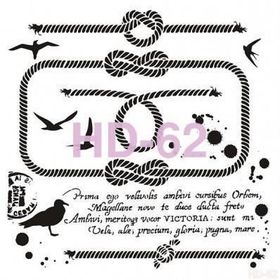 Cadence Home Decor HD-62 Stencil 45x45 cm Boyama Şablonu