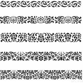 Cadence Home Decor HD178 Stencil 45x45 Boyama Şablonu