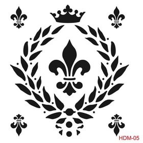 Cadence Home Decor HDM-05 Midi Stencil 25x25 cm Boyama Şablonu