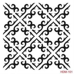 Cadence Home Decor HDM-101 Midi Stencil 25x25 cm Boyama Şablonu