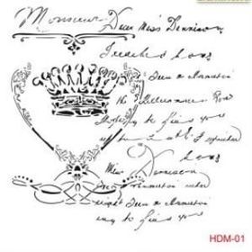 Cadence Home Decor HDM-101 Midi Stencil 25x25 cm Boyama Şablonu