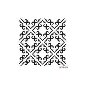 Cadence Home Decor HDM-101 Midi Stencil 25x25 cm Boyama Şablonu