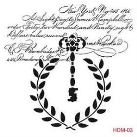 Cadence Home Decor HDM-103 Midi Stencil 25x25 cm Boyama Şablonu