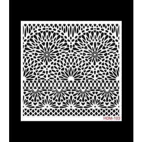 Cadence Home Decor HDM-103 Midi Stencil 25x25 cm Boyama Şablonu