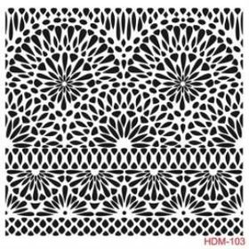 Cadence Home Decor HDM-103 Midi Stencil 25x25 cm Boyama Şablonu