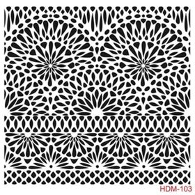 Cadence Home Decor HDM-103 Midi Stencil 25x25 cm Boyama Şablonu