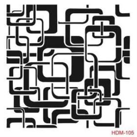 Cadence Home Decor HDM-105 Midi Stencil 25x25 cm Boyama Şablonu