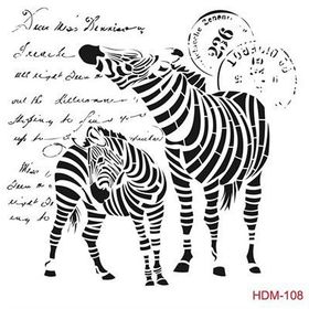 Cadence Home Decor HDM-108 Midi Stencil 25x25 cm Boyama Şablonu