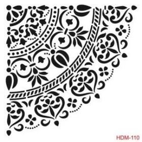 Cadence Home Decor HDM-110 Midi Stencil 25x25 cm Boyama Şablonu