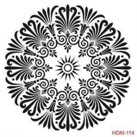 Cadence Home Decor HDM-114 Midi Stencil 25x25 cm Boyama Şablonu