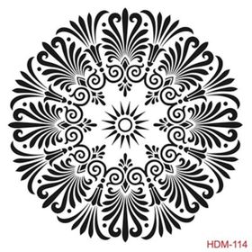 Cadence Home Decor HDM-114 Midi Stencil 25x25 cm Boyama Şablonu