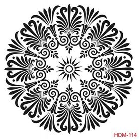 Cadence Home Decor HDM-114 Midi Stencil 25x25 cm Boyama Şablonu