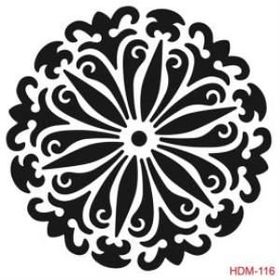 Cadence Home Decor HDM-116 Midi Stencil 25x25 cm Boyama Şablonu