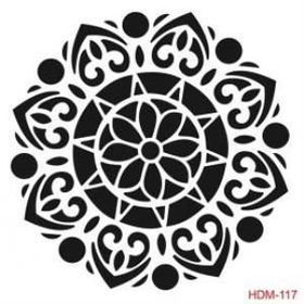 Cadence Home Decor HDM-117 Midi Stencil 25x25 cm Boyama Şablonu