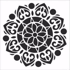 Cadence Home Decor HDM-117 Midi Stencil 25x25 cm Boyama Şablonu