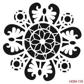 Cadence Home Decor HDM-119 Midi Stencil 25x25 cm Boyama Şablonu