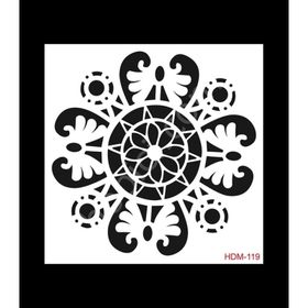 Cadence Home Decor HDM-119 Midi Stencil 25x25 cm Boyama Şablonu