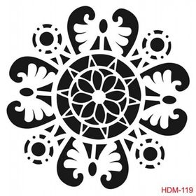 Cadence Home Decor HDM-119 Midi Stencil 25x25 cm Boyama Şablonu