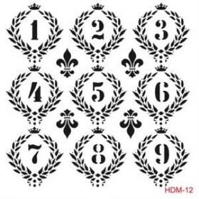 Cadence Home Decor HDM-12 Midi Stencil 25x25 cm Boyama Şablonu