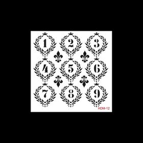 Cadence Home Decor HDM-12 Midi Stencil 25x25 cm Boyama Şablonu