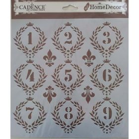 Cadence Home Decor HDM-12 Midi Stencil 25x25 cm Boyama Şablonu