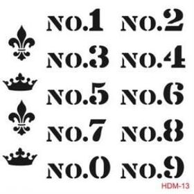 Cadence Home Decor HDM-13 Midi Stencil 25x25 cm Boyama Şablonu