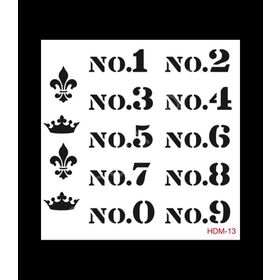 Cadence Home Decor HDM-13 Midi Stencil 25x25 cm Boyama Şablonu