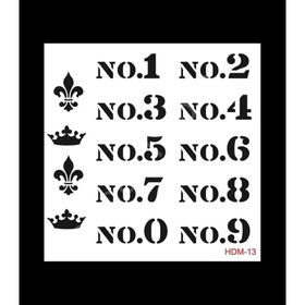 Cadence Home Decor HDM-13 Midi Stencil 25x25 cm Boyama Şablonu