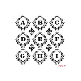 Cadence Home Decor HDM-14 Midi Stencil 25x25 cm Boyama Şablonu